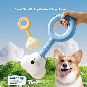 Long Handle Multicolor Pet <strong>Pooper</strong> <strong>Scooper</strong> for Outdoor to Clean Litter Dog Poop Clip Cleaning Supplies - Product Image 1