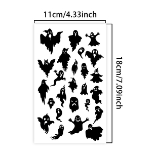 Tatuaje Temporal Petite Phantom Pals, <span class=keywords><strong>Muñeca</strong></span> Daruma, Tatuaje Semipermanente Impermeable, Dura 2 Semanas, Tatuaje Herbal <span class=keywords><strong>para</strong></span> Dedo y Brazo - Product Image 2