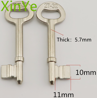 Clé vierge en alliage de Zinc, 1 pièce, clé de porte, normale, bonne qualité