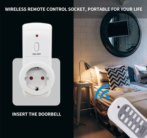 Điện thông minh EU cắm ổ cắm 433.92MHz không dây điều khiển từ xa liên hệ với On/Off chuyển đổi ánh sáng ổ cắm - Product Image 3