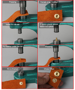 OEM 숨겨진 황동 스냅 버튼 남성 자켓 코트 바지와 작업복 라운드 재봉 액세서리 패스너 - Product Image 5