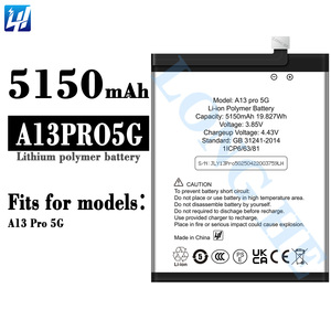 Batería de Alta Calidad de 5150mAh para <span class=keywords><strong>Yumi</strong></span> A13 Pro 5G, Nueva Batería de Alta Capacidad para Teléfono Móvil A13 Pro 5G - Product Image 2