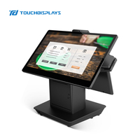 Máquina POS todo en uno de 15,6 "Impresora integrada Diseño de aluminio personalizable IP65 Pantalla táctil impermeable de 10 puntos Pantallas táctiles
