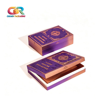 Emballage de cigarettes personnalisé de luxe, boîte cadeau rigide avec structure en carton blanc, logo estampé à chaud, intérieur en carton soyeux