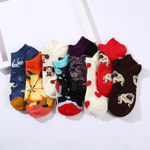 <span class=keywords><strong>Chaussettes</strong></span> basses en coton pour hommes, motif animalier, style peinture à l'huile, vente en gros, MOQ 10 paires - Product Image 5