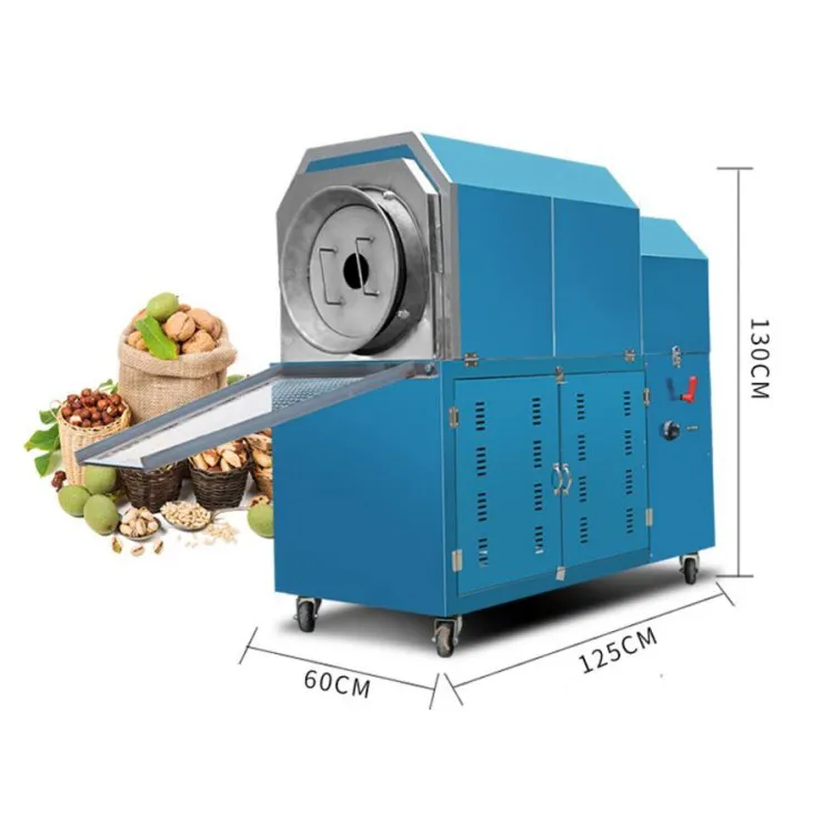 ガス電気2種類の加熱方法栗焙煎機商用ナッツピーナッツロースター