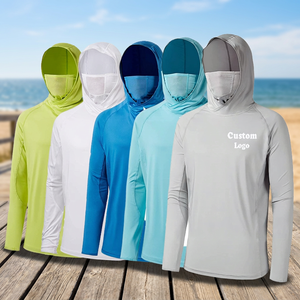 Sweat à capuche de pêche UPF 50, léger, respirant, unisexe, protection solaire, polyester/nylon, séchage rapide, vêtements en jersey - Product Image 3