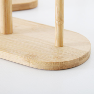 Portarotolo Moderno in <span class=keywords><strong>Legno</strong></span> per Cucina e Sala da Pranzo, Organizzatore Sostenibile per Rotoli con <span class=keywords><strong>Porta</strong></span> Pellicola Alimentare e <span class=keywords><strong>Porta</strong></span> Salviette - Product Image 5