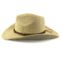 Chapeau de paille à bord plat blanc d'été chaud Vintage Jazz Top tissé Panama pour hommes femmes-Protection solaire pour les voyages en plein air quotidiens décontractés