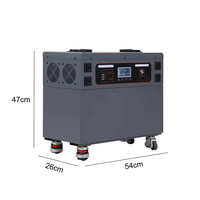 Générateur solaire portable 3500W, station d'alimentation à batterie lithium 3200Wh, onde sinusoïdale pure, station de charge solaire RV, électrique