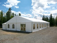Carpa para Fiestas y Banquetes de Jardín para 300 Personas, 15x20m, Carpa Grande Blanca para Bodas, Carpa de Aluminio para Iglesia