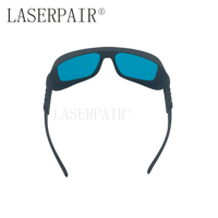 Lunettes de protection laser élégantes en polycarbonate haute protection pour lasers rouges 650 nm et 694 nm laser rubis