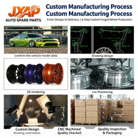 JAXP 22 24 26 28 30 pouces Roues forgées Dually 8x170 8x200 10x225 pour Ford F350 GMC 3500
