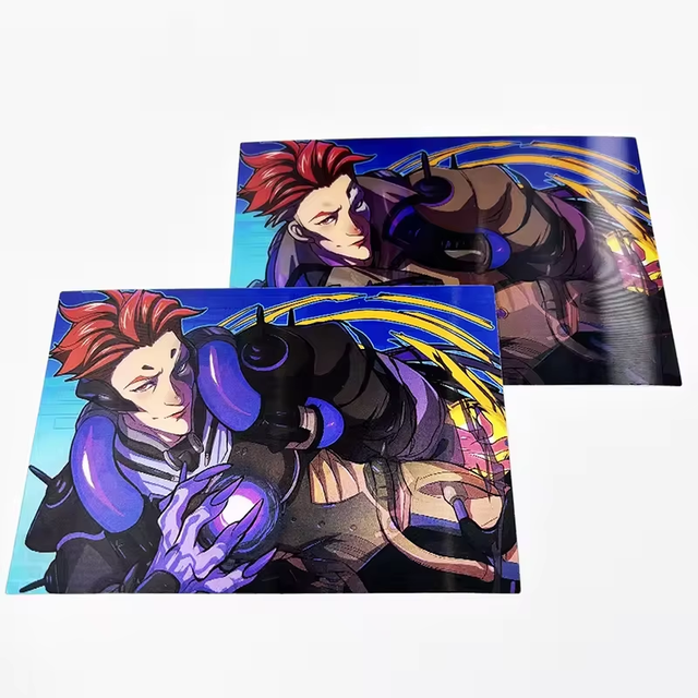 High Quality Waterproof and UV Resistant Custom Lenticular Stickers Sheets Anime Motion Lenticular 3D Anime Sticker