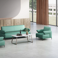 Canapé d'angle en cuir 4-6 places, design minimaliste vert, pour appartement et petit espace de vie - Vente en gros