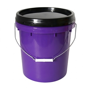 WB-P007 Seau de <span class=keywords><strong>lavage</strong></span> de voiture en plastique PP violet 20L (5 gallons) avec filtre anti-grains et couvercle, seau de detailing pour le nettoyage automobile - Product Image 3