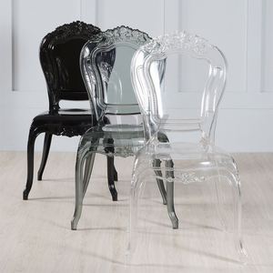 Commercio all'ingrosso Mini trono bambini sedia principessa in policarbonato principessa <span class=keywords><strong>Bella</strong></span> sedia in acrilico chiaro sedie di nozze per matrimoni - Product Image 3