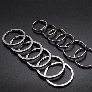 Schlüssel ringclip Runde Schlüssel bund ringe Runder Karabiner haken für Schlüssel Schnallen taschen Geldbörsen-Schlüssel anhänger Haken Ersatz Diy Craft <span class=keywords><strong>Ring</strong></span> - Product Image 4