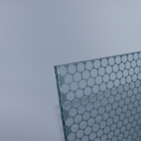 Vidrio Decorativo Esmerilado de Alta Calidad con Patrón de Puntos de Panal, Vidrio de Privacidad para Paredes Divisorias, Puertas y Decoración Residencial