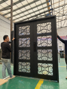 Seeyesdoor <span class=keywords><strong>2022</strong></span> Offre Spéciale, entrée personnalisée de haute qualité, Design moderne, entrée insonorisée, Double <span class=keywords><strong>porte</strong></span> de sécurité extérieure - Product Image 6