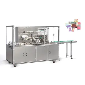 Emballage automatique Emballage Emballage Suremballage Cellophane Machine pour shisha biscuit café et lait Boîte masque facial