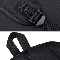 Simple Fashion College Daily Sac à dos noir Nylon Oxford Sac d'école pour adolescents Sac à dos avec logo personnalisé