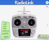 Radiolink T12D 12CH 2.4G FHSS 4000m Émetteur RC longue portée compatible ELRS CRSF SBUS pour la course FPV