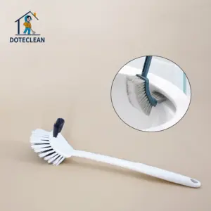 cheapest plastic toilet brush With long handle for bathroom toilet cleaning