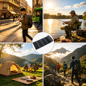 <span class=keywords><strong>Chargeur</strong></span> <span class=keywords><strong>solaire</strong></span> 12W avec USB-C, <span class=keywords><strong>chargeur</strong></span> <span class=keywords><strong>solaire</strong></span> portable pour téléphone, pour le camping, la randonnée, le trekking, les situations d'urgence, pour <span class=keywords><strong>iPhone</strong></span>, iPad - Product Image 3