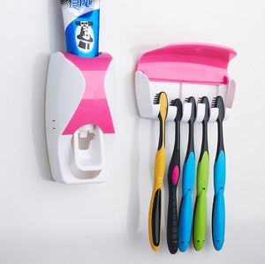 Automatic Dispenser Wall Mounted Hands Free Plastic <b>Toothpaste</b> Squeezer Kit for Bathroom Kids Friendly - Product Image 2