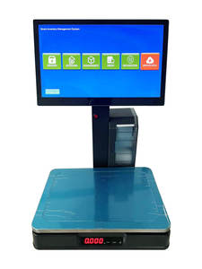 15.6 Inch Touch Screen AI Camera Label Barcode Digital Scale with Price Computing Android <b>POS</b> <b>System</b> for Supermarket Meat Shop - Product Image 2