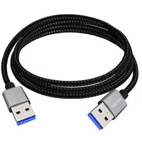 Kabel Ekstensi USB 3.0 A-Male ke A-Female 1m 5A Pengisian Cepat Transfer Data Kecepatan Tinggi Selubung Nilon untuk Printer