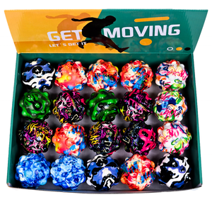 Variedad de Pelotas de PU Elásticas de Alta Calidad <span class=keywords><strong>con</strong></span> Correa de Muñeca, Pelotas de Entrenamiento de Alto Rebote de 6.3CM <span class=keywords><strong>con</strong></span> Puntos Cóncavos-Convexos, Pelotas de Juguete de Colores - Product Image 4