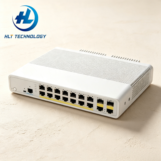 WS -C3560C-12PC-S 12 Port PoE+ Managed L3 Compact Switch Silent Fanless Ethernet Switch with Gigabit SFP Uplink for Enterprise