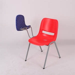 Marco de metal, muebles para adultos, Aula universitaria, tableta, brazo, silla escolar, silla de entrenamiento de plástico duro con reposabrazos para escribir - Product Image 3