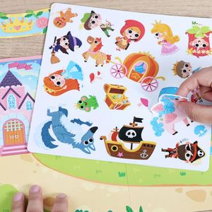 Children Play Crafts Imaginations <b>Training</b> Activity Quiet Animal Sticker <b>Book</b> for Kids - Product Image 5