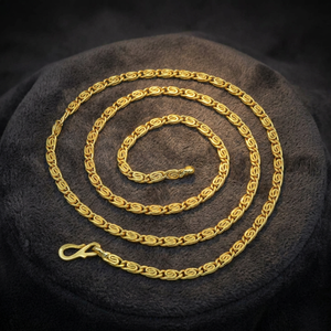 Collar de Cadena Bizantina Chapada en Oro de 14K, 18K, 24K al por Mayor, Diseño Moderno, Cadena de Latón, Collares de Moda - Product Image 3