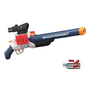 Blaster Gun oyuncaklar el güvenlik komik köpük Revolver Guns otomatik yumuşak kurşun elektrikli oyuncak