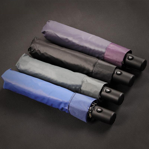 Super Light Fully-<b>Automatic</b> Open Compact UV Protective Sun Rain Travel Portable Waterproof Custom Logo 3-Folding Pongee Unisex - Product Image 1