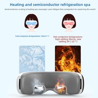 Augenermüdungslinderung: Subtiles vibrierendes Luftdruck-Augenmassagegerät mit Warm-/Kaltkompresse, mehrschichtigen Luftkissen, Musik und Bluetooth, 2000-4000mAh