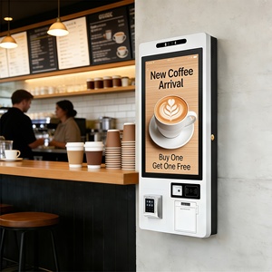 Kiosco de Autoservicio de Grado Comercial con Android <span class=keywords><strong>11</strong></span> o <span class=keywords><strong>Windows</strong></span> 10 (Opcional), Impresión Térmica Directa, Escáner QR y Terminal POS - Product Image 1