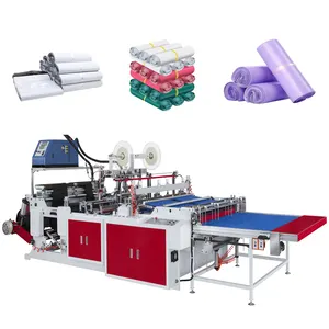 Fully automatic polymailers plastic express courier bags 3 sides sealing bag making machine bubble envelope bag machinery