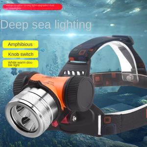 Faro DE BUCEO Waterpoof Head Lantern LED Headlamp Lámpara subacuática Luz Natación Lanterna <span class=keywords><strong>Linterna</strong></span> <span class=keywords><strong>frontal</strong></span> - Product Image 5
