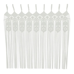Tapiz de Macramé Bohemio para Colgar en la Pared, Cuerda de Algodón, Patrón Vertical, Decoración de Interiores, Forma Personalizada, Ramadán, Cumpleaños, Boda - Product Image 4
