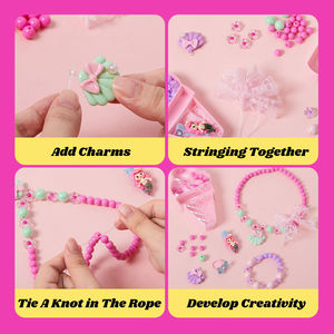 <span class=keywords><strong>Jouet</strong></span> pour <span class=keywords><strong>fille</strong></span> devenir bijoux de mode boîte à bijoux de créateur <span class=keywords><strong>coffre</strong></span> au trésor perles ensemble de bricolage ensemble de maquillage boîte - Product Image 5