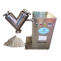 Mélangeur électrique automatique de type V pour aliments et produits chimiques, faible puissance, certifié CE ISO, capacité 8L