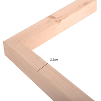 Bingkai Kayu Ukuran Kustom 2.3 Meter Lebar Desain Baru Ringan Sambungan Tenon Batang Peregang DIY untuk Kanvas