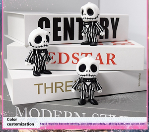 Cross Border mainan Model beruang mewah isian kapas PP boneka badut cetak 3D horor Halloween untuk hadiah liburan penghilang stres - Product Image 2