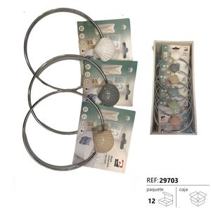 Toilet Hooks Ganchos Metal Ring With Shell Design For Bathroom Use - Product Image 3