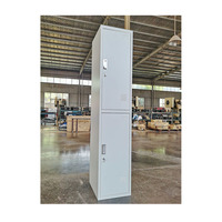 Armoire métallique moderne à 2 portes en acier pour vestiaire chambre à coucher ou atelier d'hôtel armoires à vêtements métalliques